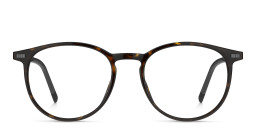 Tommy Hilfiger Unisex Round Eyeglasses in Havana – Product Photo 1