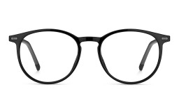 Tommy Hilfiger Unisex Round Eyeglasses in Black – Product Photo 1