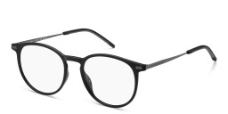 Tommy Hilfiger Unisex Round Eyeglasses in Black – Product Photo 2
