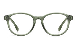 Hugo Boss Round Eyeglasses in Green – Product Photo 1