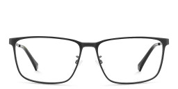Polaroid Logo Rectangle Eyeglasses in Black – Product Photo 1