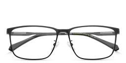 Polaroid Logo Rectangle Eyeglasses in Black – Product Photo 3
