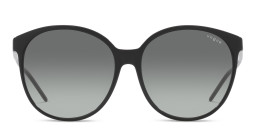Shop Vogue Eyewear Oversized Round Sunglasses in Black online.