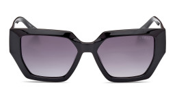 Shop Guess Irregular Sunglasses in Black online.