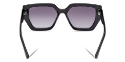 Shop Guess Irregular Sunglasses in Black online.