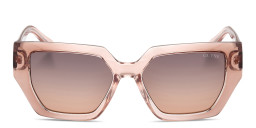 Shop Guess Irregular Sunglasses in Brown online.