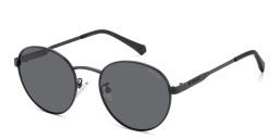 Polaroid Unisex Round Sunglasses in Black – Product Photo 2