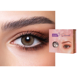 Bella DIAMOND Monthly Color Contact Lenses - Agate Brown in Agate Brown – Product Photo 2
