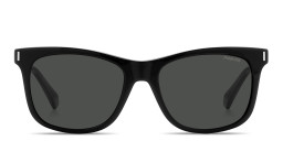 Shop Polaroid Clip-On Square Eyeglasses in Black online.