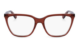 Shop Calvin Klein Square Eyeglasses in Red online.