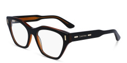 Shop Calvin Klein Square Eyeglasses in Black online.