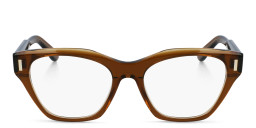 Calvin Klein Square Eyeglasses in Brown – Product Photo 2