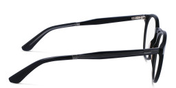 Shop Calvin Klein Unisex Round Eyeglasses in Black online.