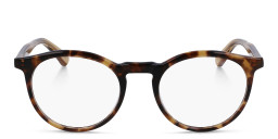 Shop Calvin Klein Unisex Round Eyeglasses in Havana online.