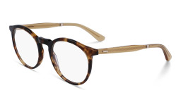 Shop Calvin Klein Unisex Round Eyeglasses in Havana online.