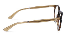 Shop Calvin Klein Unisex Round Eyeglasses in Havana online.