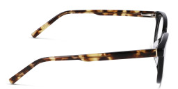 Shop DKNY Round Eyeglasses in Black online.