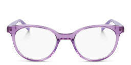 Shop DKNY Round Eyeglasses in Purple online.