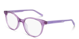 Shop DKNY Round Eyeglasses in Purple online.