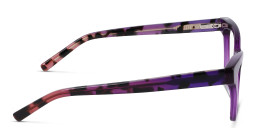 DKNY Cat-Eye Eyeglasses in Purple – Product Photo 3