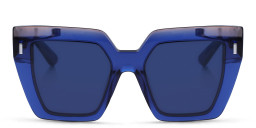 Calvin Klein Oversized Square Sunglasses in Blue – Product Photo 1
