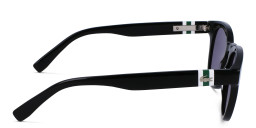 Lacoste Round Sunglasses in Black – Product Photo 3