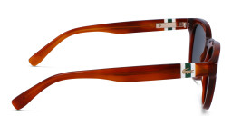 نظارات شمسية دائرية من لاكوست بلون بني - صورة المنتج 3