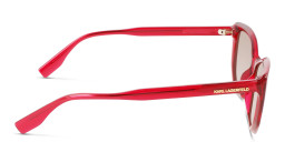KARL LAGERFELD Cat-Eye Sunglasses in Red – Product Photo 3