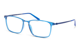 Shop Modo Wide Rectangle Eyeglasses in Blue online.