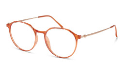 Modo Round Eyeglasses in Orange – Product Photo 1