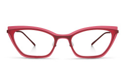 Modo Cat-Eye Eyeglasses in Red – Product Photo 1