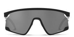 Shop Oakley Unisex Half-Rim Mask Sunglasses in Matte Black online.