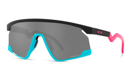 Shop Oakley Unisex Half-Rim Mask Sunglasses in Black online.