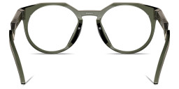 Oakley HSTN Round Eyeglasses in Olive Green – Product Photo 4