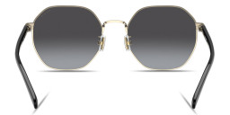 Shop Coach Logo Lettering Irregular Sunglasses in Gold online.