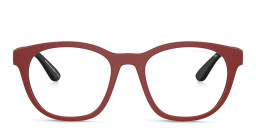 Emporio Armani Junior Eagle Logo Kids Panthos Eyeglasses in Red – Product Photo 1