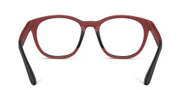 Emporio Armani Junior Eagle Logo Kids Panthos Eyeglasses in Red – Product Photo 4