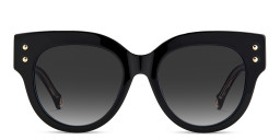 Carolina Herrera Round Sunglasses in Black/Dark Grey – Product Photo 2