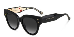 Carolina Herrera Round Sunglasses in Black – Product Photo 2
