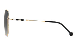 Carolina Herrera Oversized Square Sunglasses in Gold – Product Photo 3