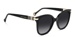 Carolina Herrera Round Sunglasses in Black – Product Photo 3