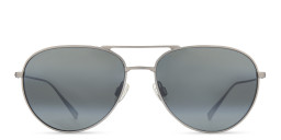 Shop Maui Jim Walaka Unisex Aviator Sunglasses in Silver online.