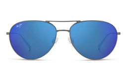 Shop Maui Jim Walaka Unisex Aviator Sunglasses in Grey/Blue online.