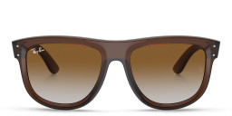 Ray-Ban Unisex Square Sunglasses in Transparent Brown – Product Photo 1