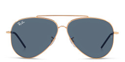 تسوق نظارات شمسية ريفيرس بإطار بايلوت للجنسين راي بان بلون ذهبي وردي أونلاين.