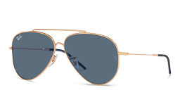 Shop Ray-Ban Reverse Unisex Pilot Sunglasses in Rose Gold online.