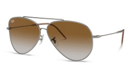 Ray-Ban Unisex Wide Aviator Sunglasses in Gunmetal – Product Photo 2