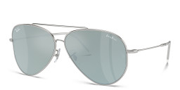 Ray-Ban Reverse Unisex Pilot Sunglasses in Silver – Product Photo 2