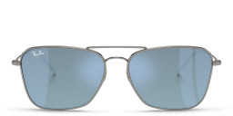 Shop Ray-Ban Caravan Reverse Unisex Wide Square Sunglasses in Gunmetal online.