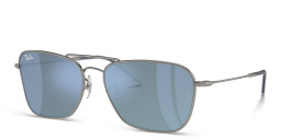 Shop Ray-Ban Caravan Reverse Unisex Wide Square Sunglasses in Gunmetal online.